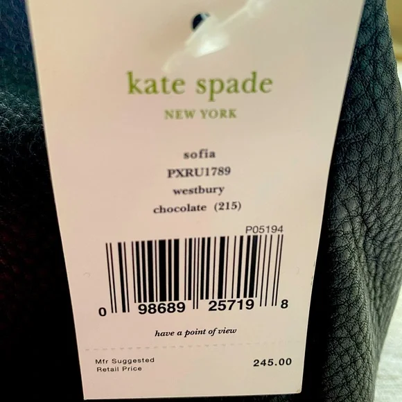 Kate Spade Sofia bag paid $250